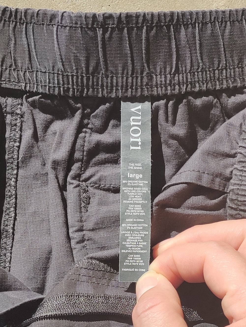 Vuori Black Multicam Ripstop Shorts Sz L - Picture 4 of 5